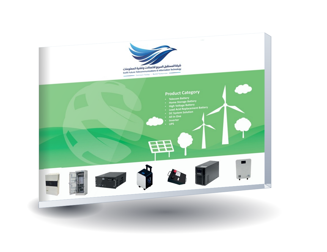 Energy & Battery Solutions Catalog Mockup
